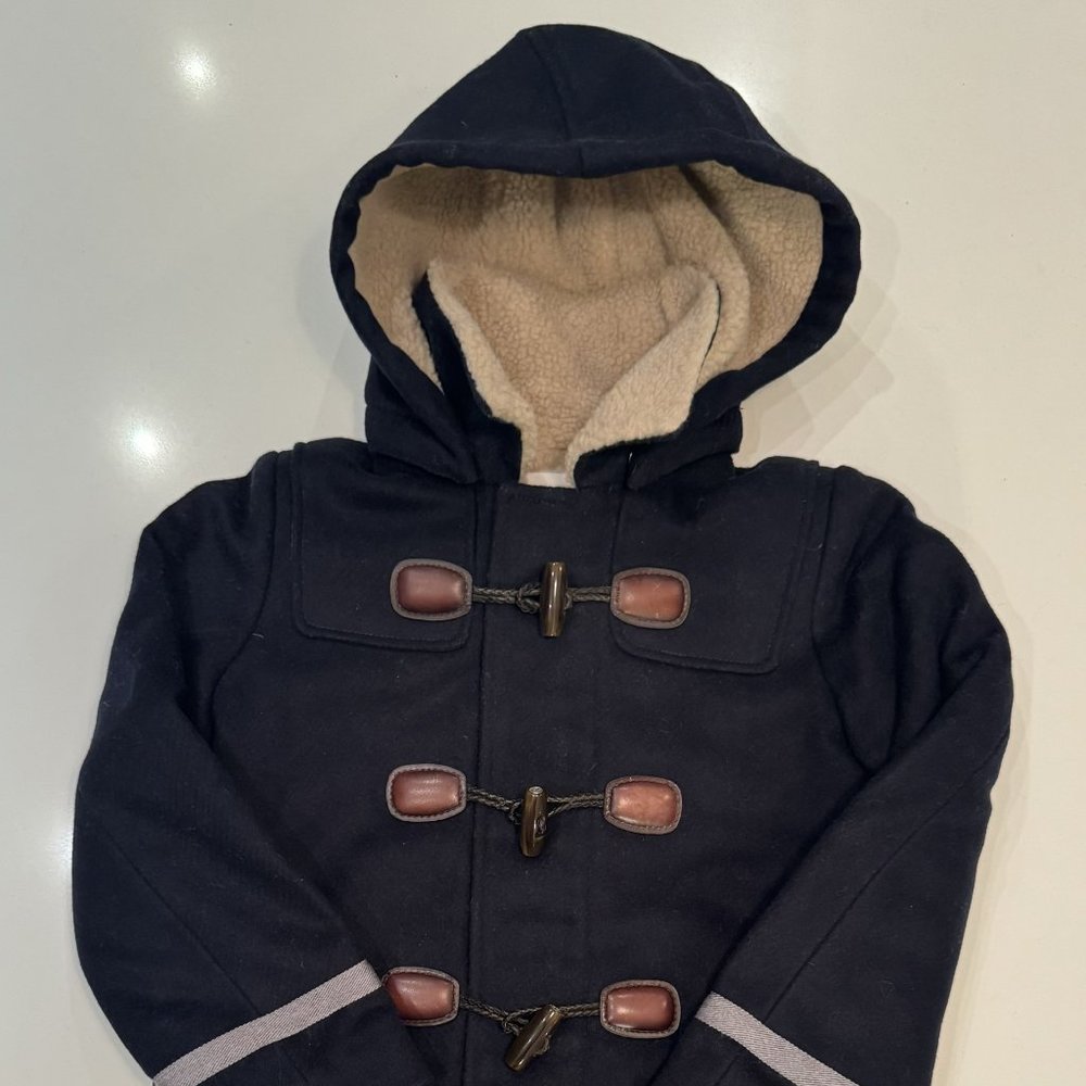 Gucci (Authentic) - Boys Navy Wool/ Cashmere Coat (Size 5) (worn twice)